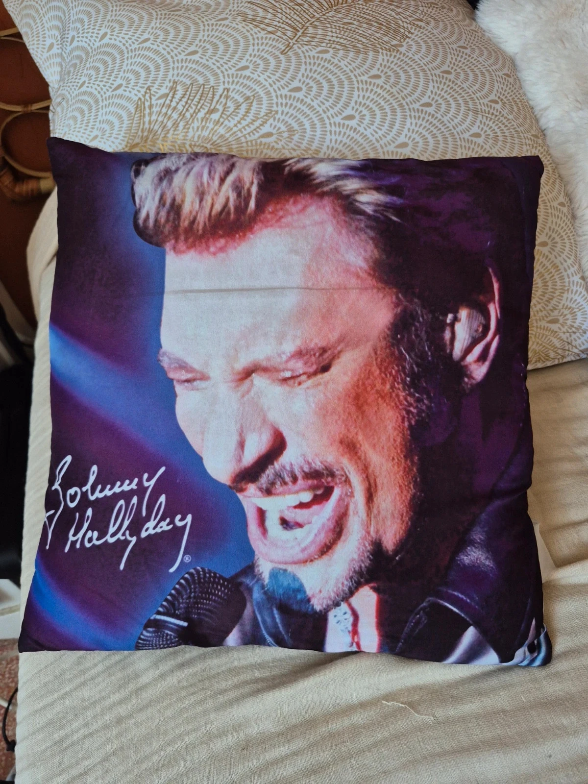 Coussin Johnny hallyday